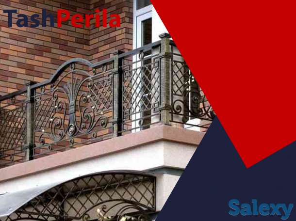 Перила из чёрного металла в ташкенте на заказ, фотография 6