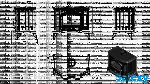 Дровяная печь koza k 9 kratki в Ташкенте, Узбекистане камин, топка, pech, kamin, ideasvet, фотография 7