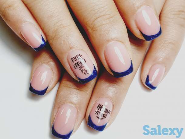 Маникюр,  наращивание, фотография 10