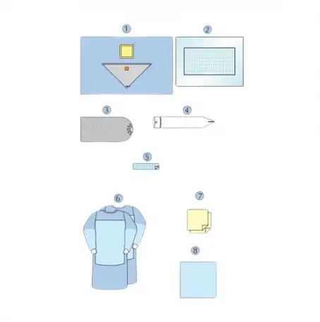 Комплект белья операционного для перкутанной нефролитотрипсии dr. green's оптом, фотография 1
