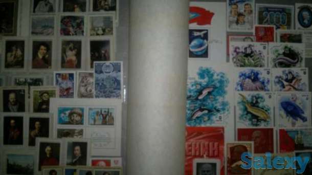 Коллекция марок (марки) с альбомами, фотография 1