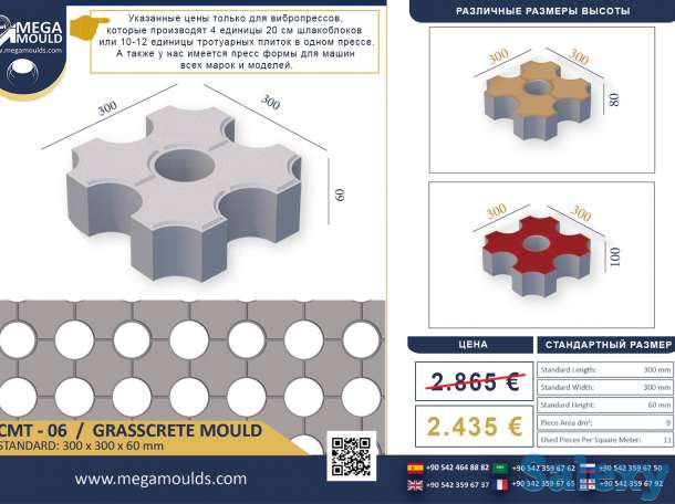 Пресс формы для газонной решетки- водосточной решетки, фотография 3