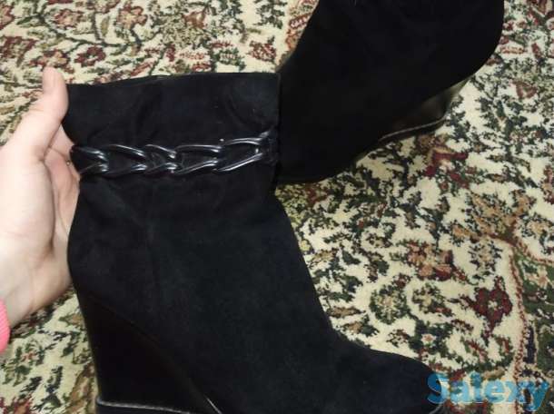 Натуральная кожаная и замшевая полусапожки, фотография 7