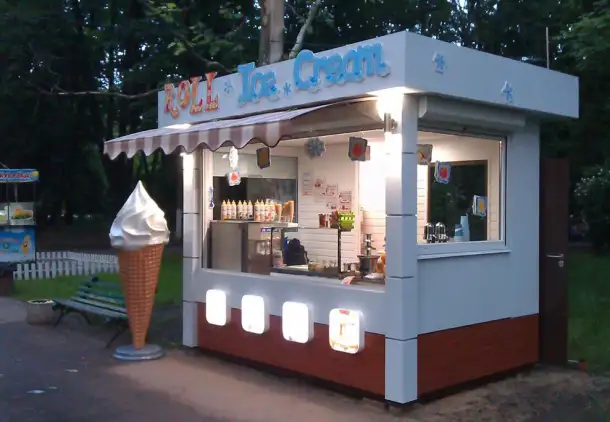 Строим и производим торговые магазины киоски будки охранные посты КПП торговые прилавки передвижные конструкции и м, фотография 9