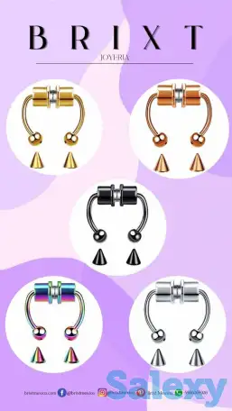 Пирсинг обманка на магните, фотография 5