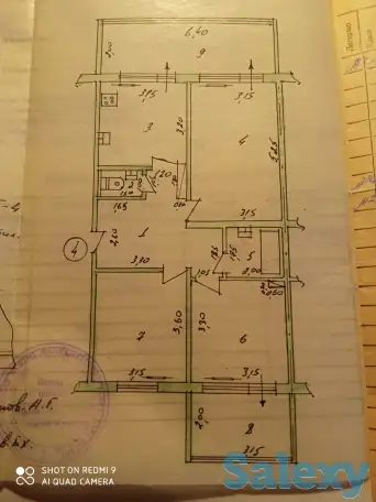 Большая 3х комнатная квартира, мирзо улугбека 5, яшнобадский район, фотография 2