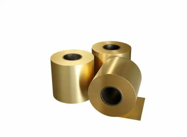 Латунная лента для декора, Марка: Л63; Л63м; Л63пт..., s 0,05-8 мм, B 0,1-670 мм, Состояние: мягкая..., фотография 1