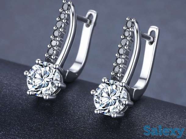 Сережки из серебра 925 пробы, фотография 6