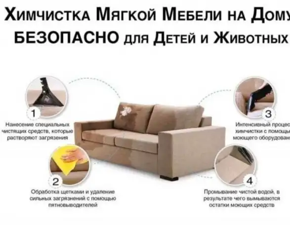 Химчистка мягкой мебели, фотография 1