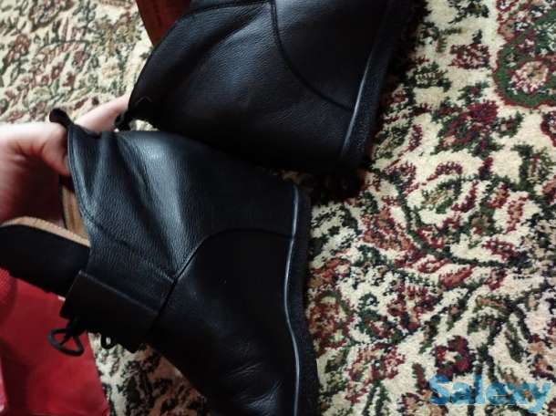 Натуральная кожаная и замшевая полусапожки, фотография 3