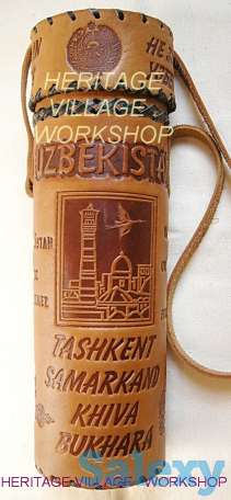 Кожаный тубус ручной работы., фотография 9