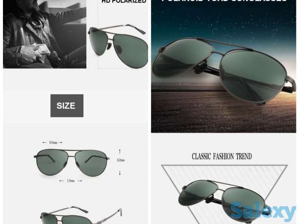 Мужские спортивные поляризационные очки для вождения солнцезащитные, фотография 4