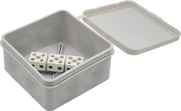 КР-2403 85х85х40мм  разветвительная  IP66 HEGEL атмосферостойкая Защита от УФ,ударопрочная, фотография 3