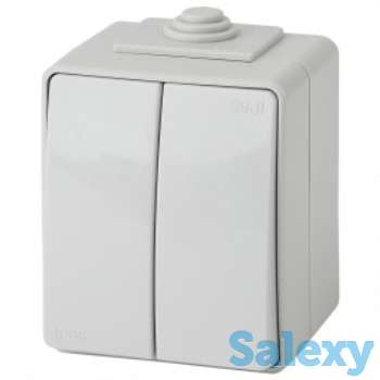 Включатель двухклавишный QTB 2123 10A 220 B, фотография 1