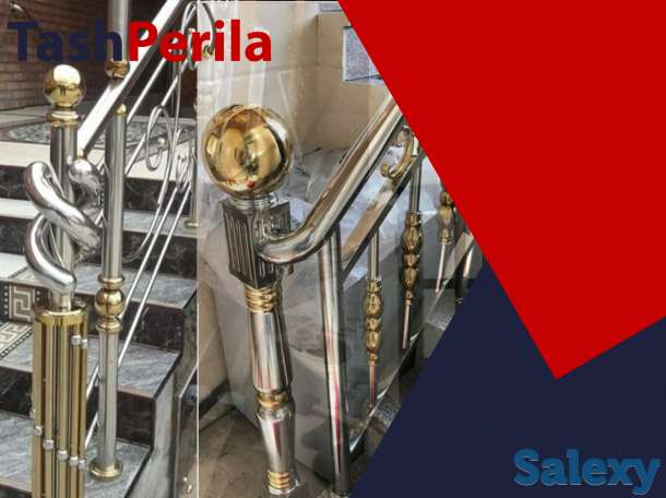 Металлические перила для лестниц на заказ в ташкенте, фотография 11