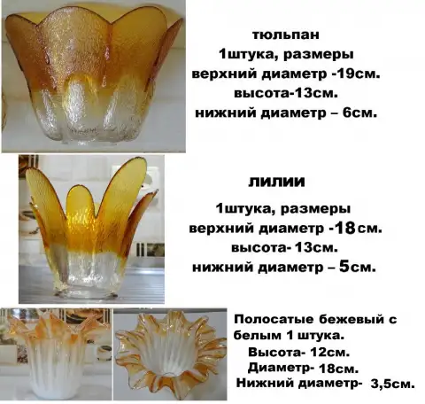 Плафоны и абажуры много разных для люстр и настольных ламп., фотография 2