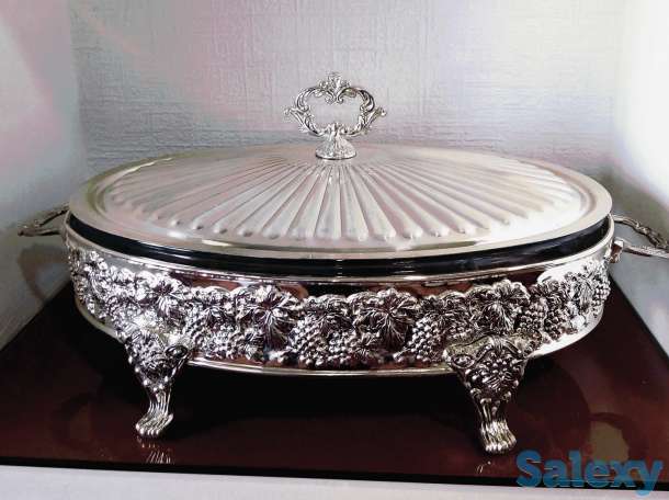 Мельхиоровая посуда для праздничного стола, фотография 3