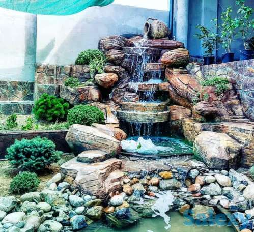 Водопад искуственая работа, фотография 2