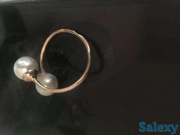 Золотое 585*Кольцо с жемчугом. Россия, фотография 2