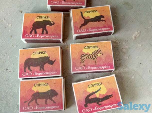 Спички бытовые формата 2/3 наполнением 45 штук, фотография 1