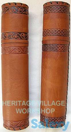 Кожаный тубус ручной работы., фотография 6