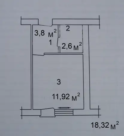 Продается СВОЯ 1-комнатная квартира ТТЗ, фотография 1