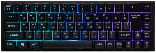 Клавиатура мембранная 2E GAMING KG350 68key, фотография 1