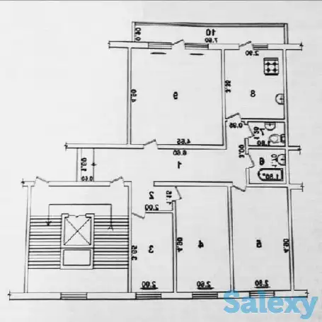 м.Ойбек,Энжел,4-комнатная,90 м²,хор.сост,обстановка, фотография 10