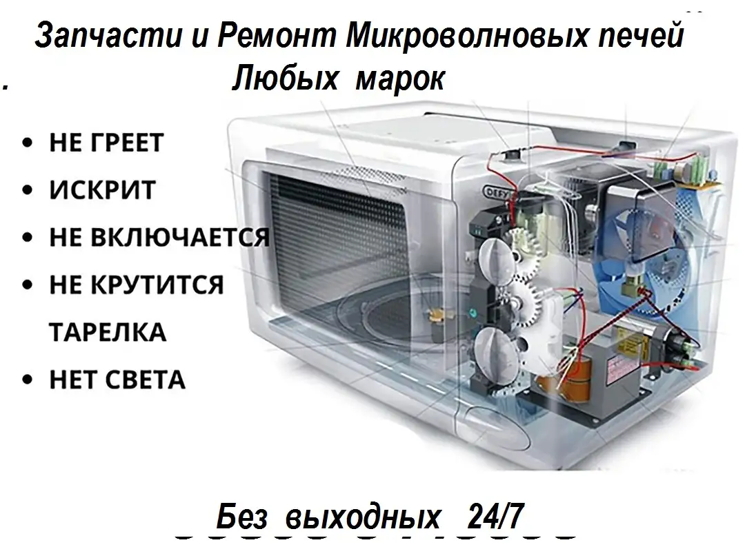 Ремонт Микроволновых печей,пылесосов,обогревателей.Гарантия на выполненые работы., фотография 2