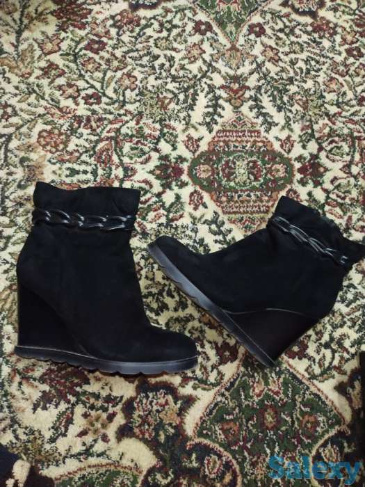 Натуральная кожаная и замшевая полусапожки, фотография 4