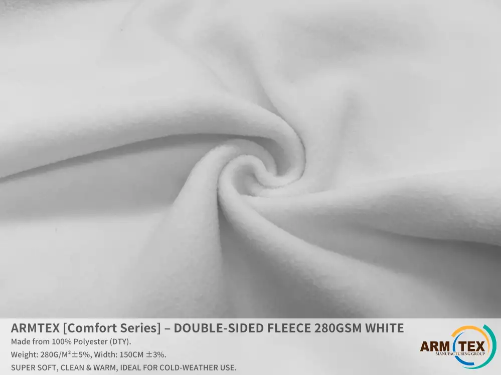 ARMTEX Comfort Series  Двусторонний Флис  БЕЛЫЙ, фотография 3