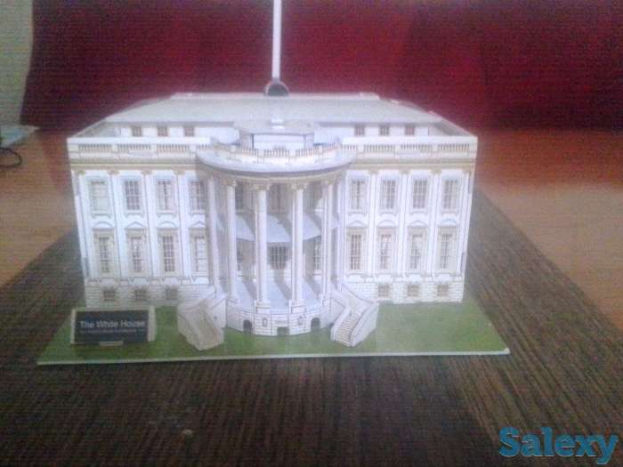 белый дом из 3д пазла, фотография 1