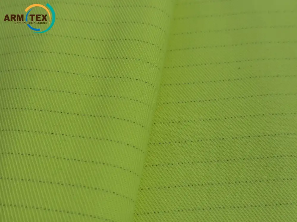 ARMTEX VIS-FR 340 STRONG  Огнестойкая Саржа 22  Сигнальный Жёлтый, фотография 1