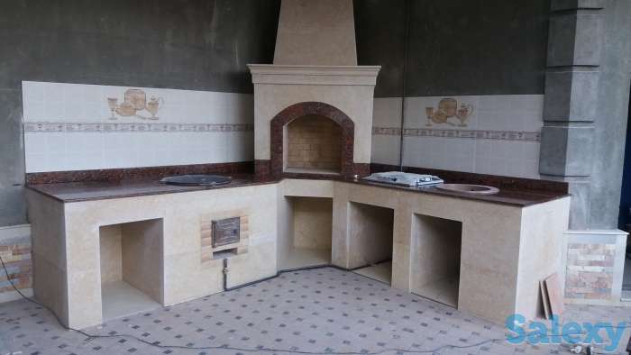 Облицовка каминов, барбекю., фотография 2