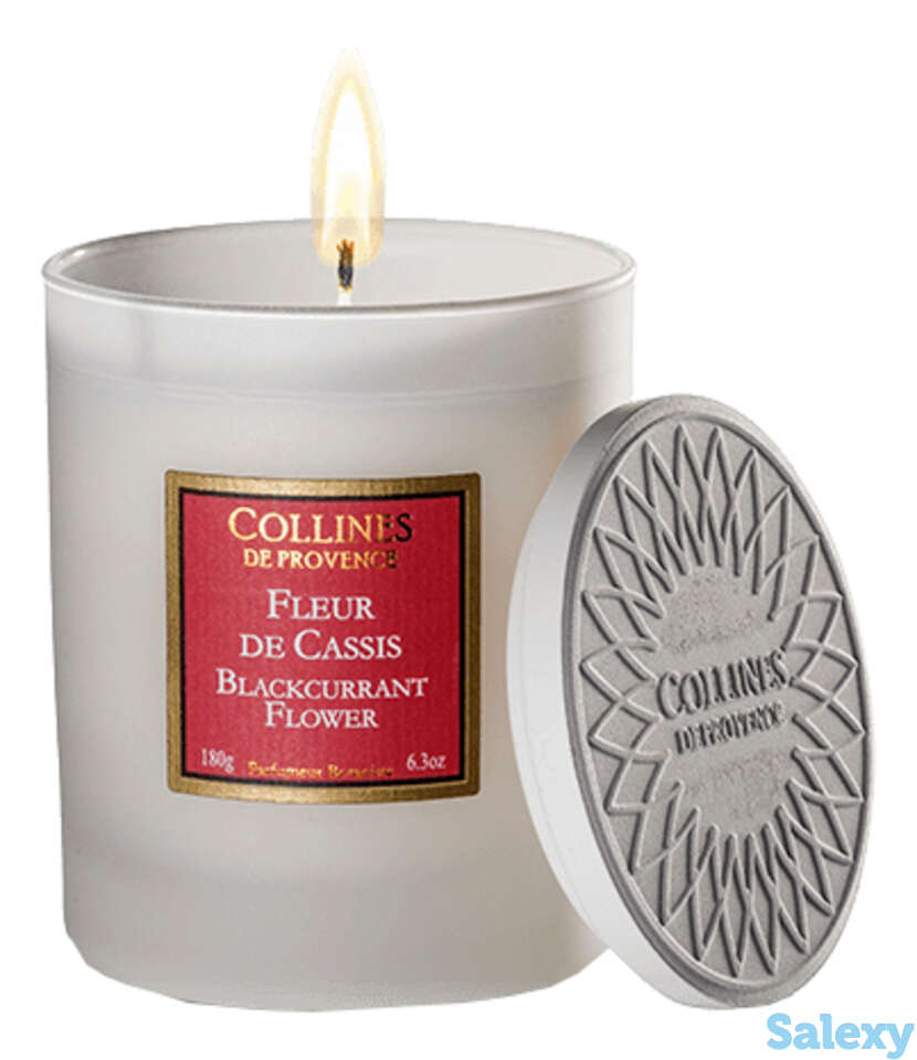 Ароматическая свеча blackcurrant flower 180г: свеча 180г, фотография 1