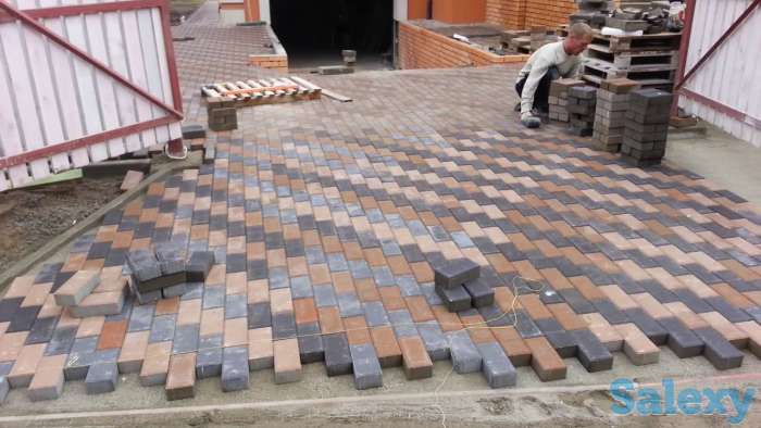 Укладка брусчатки тротуарной плитки под ключ, фотография 3