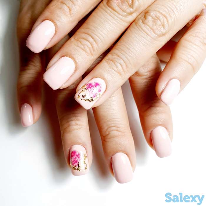 Маникюр,  наращивание, фотография 5