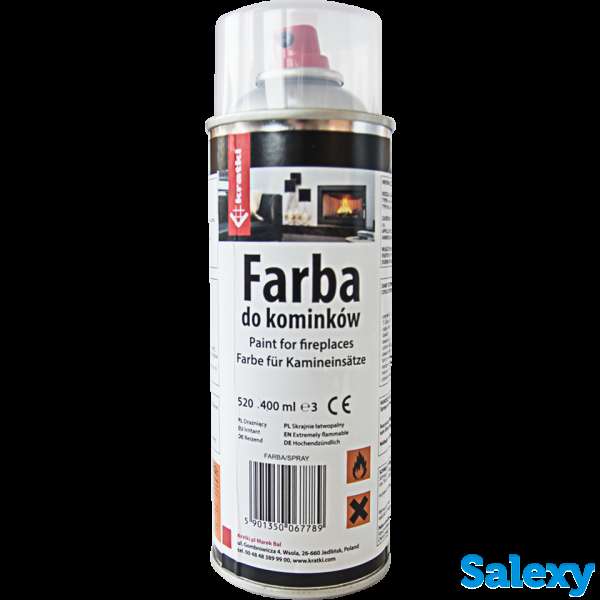 Краска жаростойкая для камина 400 мл. до 600° в Ташкенте, Узбекистан ideasvet, фотография 1