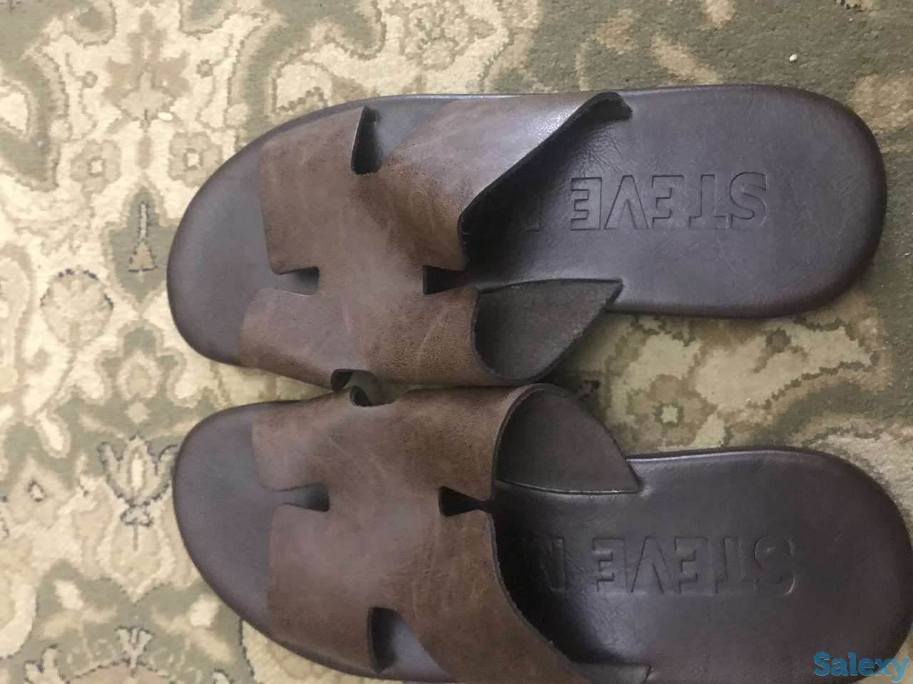 Мужские кожаные шлепанцы 42 размер, фотография 2