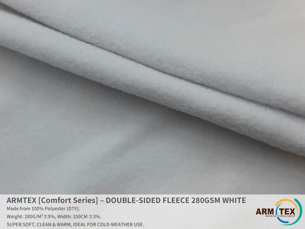 ARMTEX Comfort Series  Двусторонний Флис  БЕЛЫЙ, фотография 1