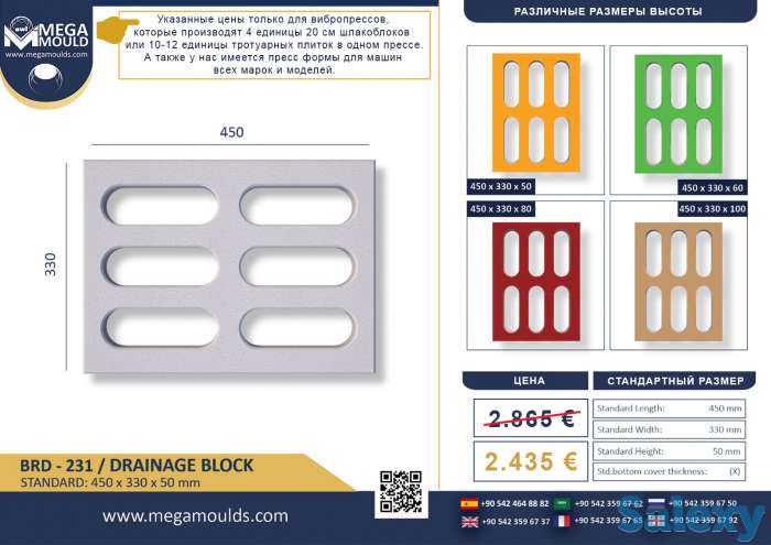 Пресс формы для газонной решетки- водосточной решетки, фотография 2