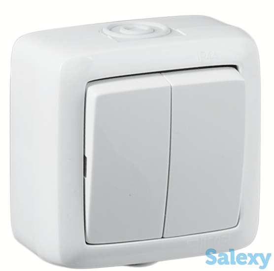 Ультратонкие розетки и выключатели открытой установки степень защиты IP44 от HEGEL, фотография 2