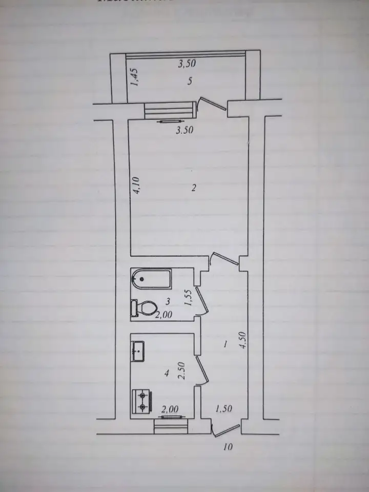 1/1/4 квартира 34 кв.м., Сергели 2, фотография 1