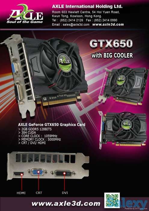 Прадаетса видеокарта gtx650 2g как нови каропке диск кабел, фотография 1