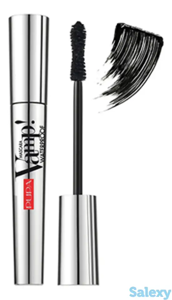 Тушь для ресниц водостойкая vamp! mascara waterproof 9мл: 01 экстра-черный, фотография 1
