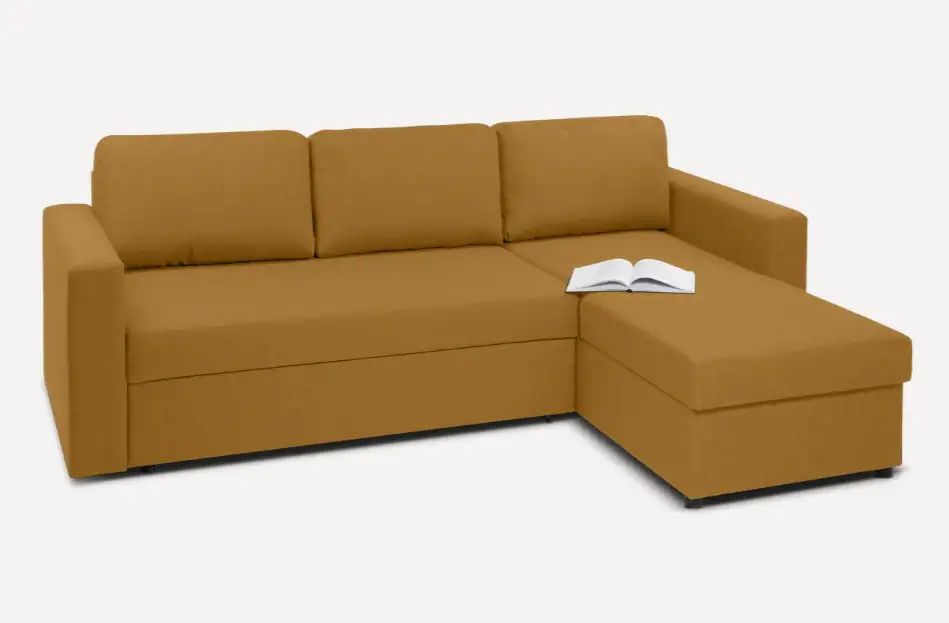 Диван Фишер угловой yellow для дома для офиса, фотография 2