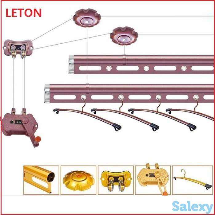 Manual clothes drying rack, фотография 3