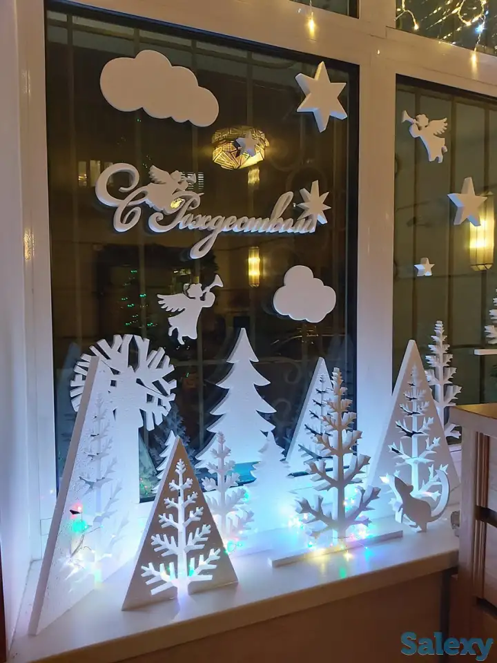 Новогодний декор из пенопласта, фотография 9