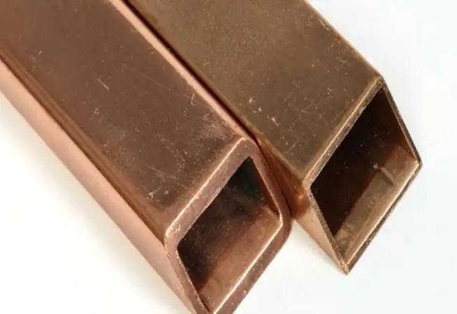 Труба медная профильная для индукторов, Сторона А: 17-72 мм, Сторона Б: 8-34 мм, Стенка: 2-5 мм, Марка: МОБ..., фотография 1