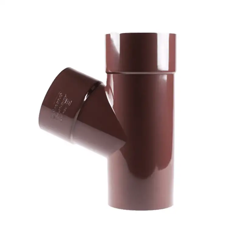 Тройник водосточный D3: 90-220 мм, Матер.: ПВХ; медь; цинк-титан; сталь, D3: 80-100 мм, фотография 1